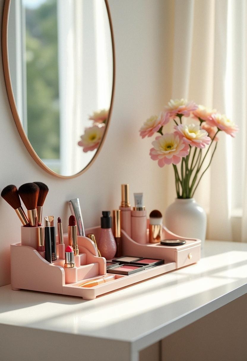 makeup desk organizer