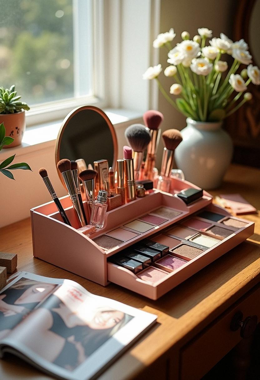makeup desk organizer