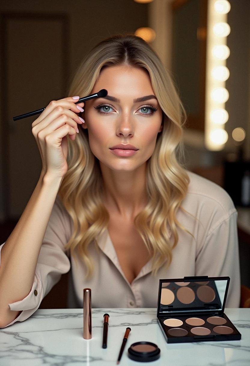 makeup for blonde eyebrows