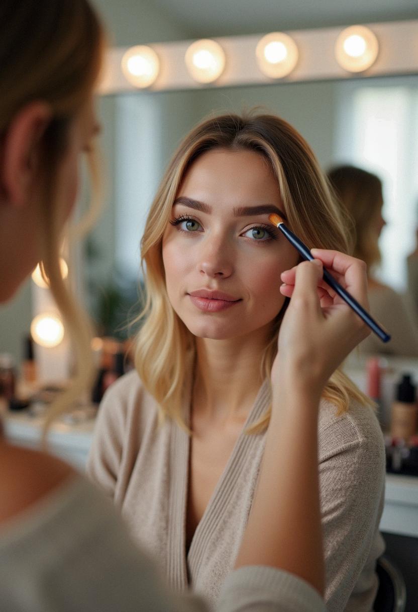makeup for blonde eyebrows