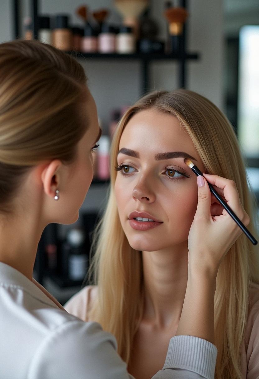 makeup for blonde eyebrows