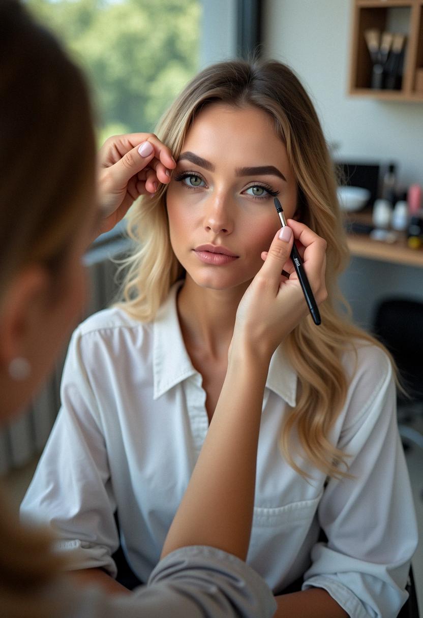 makeup for blonde eyebrows