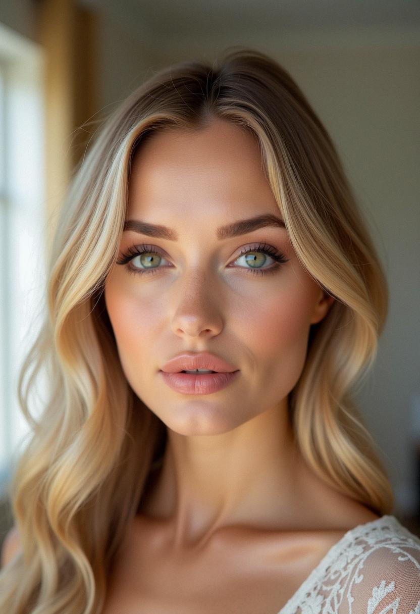 makeup for blonde hair green eyes