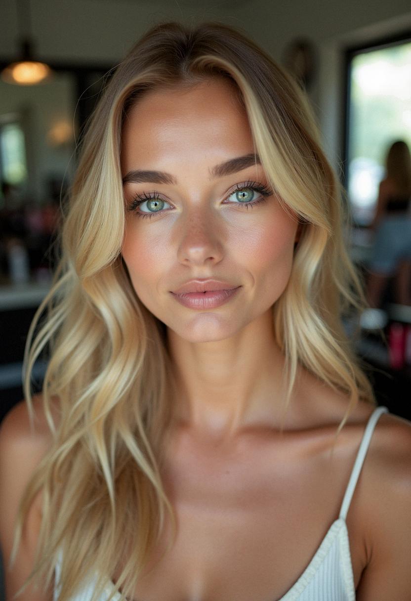 makeup for blonde hair green eyes