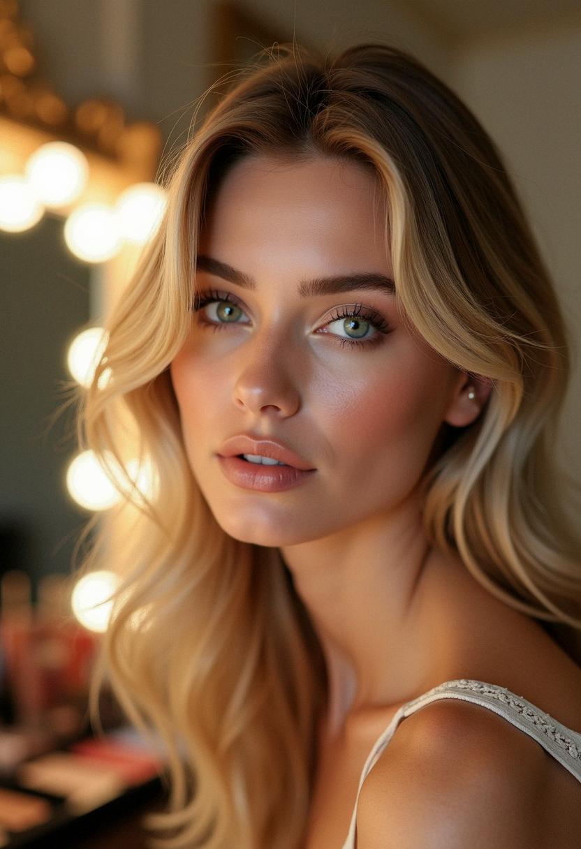 makeup for blonde hair green eyes