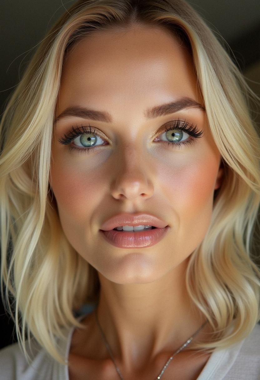 makeup for blonde hair green eyes