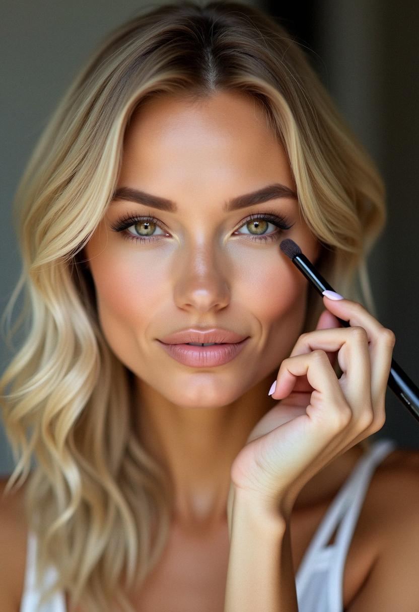 makeup for blondes with brown eyes natural