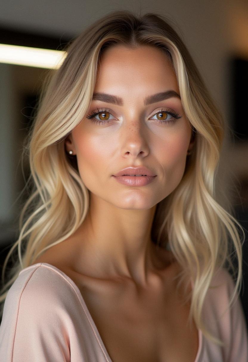 makeup for blondes with brown eyes natural