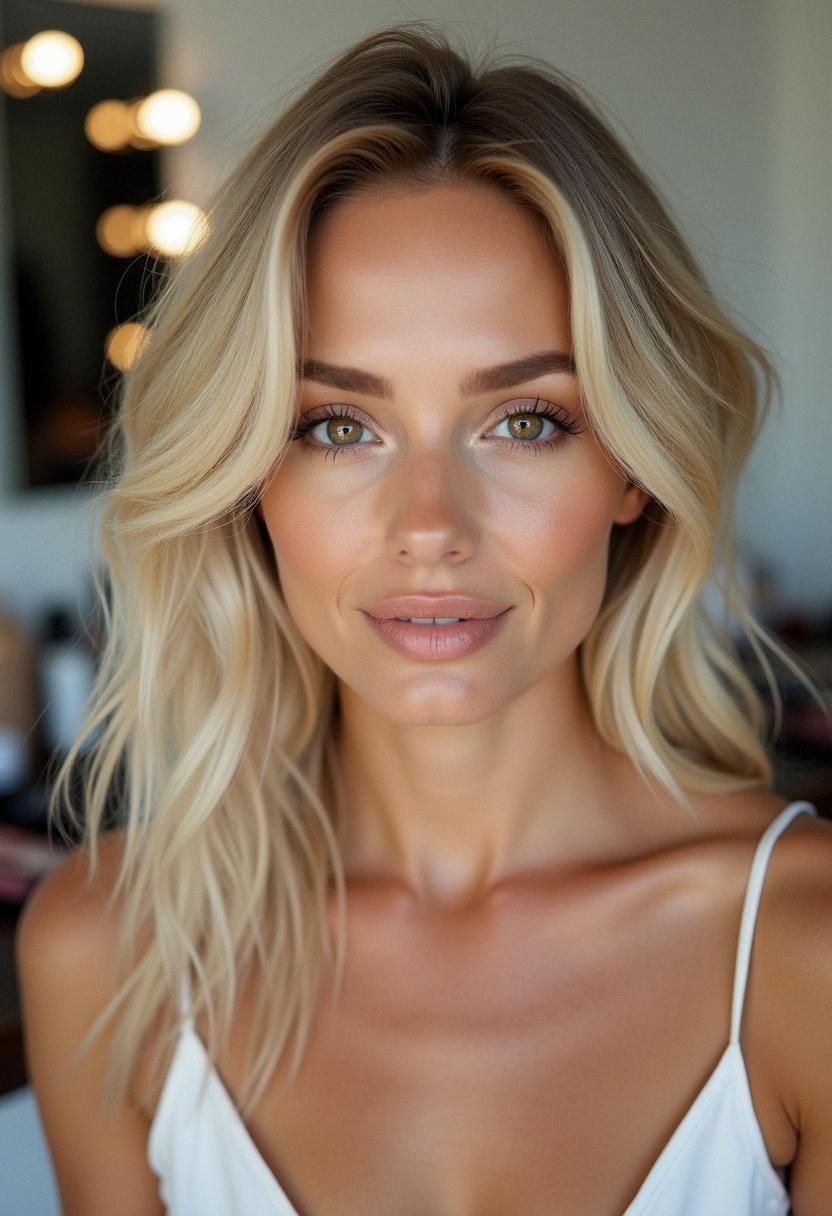 makeup for blondes with brown eyes natural