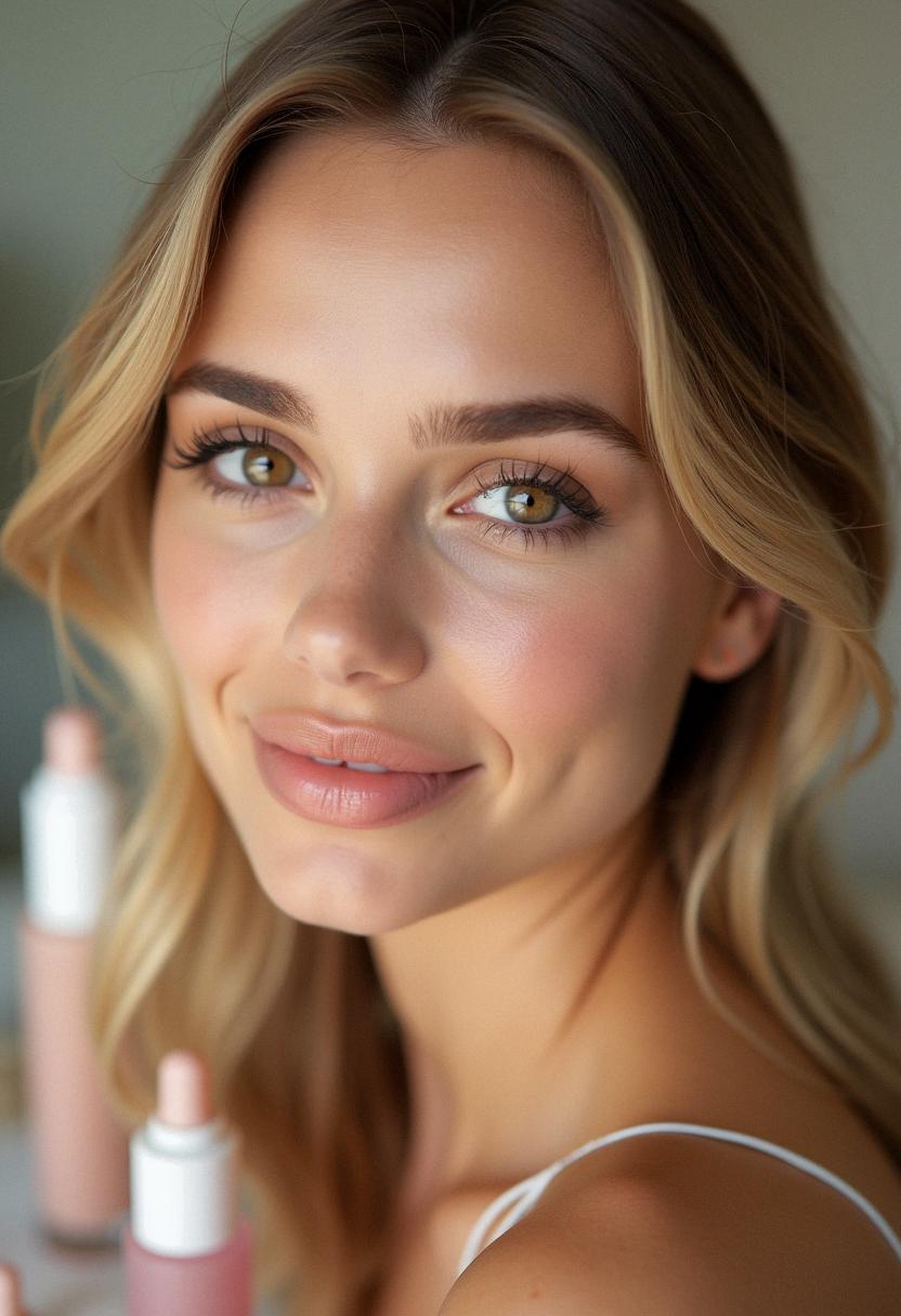 makeup for blondes with brown eyes natural