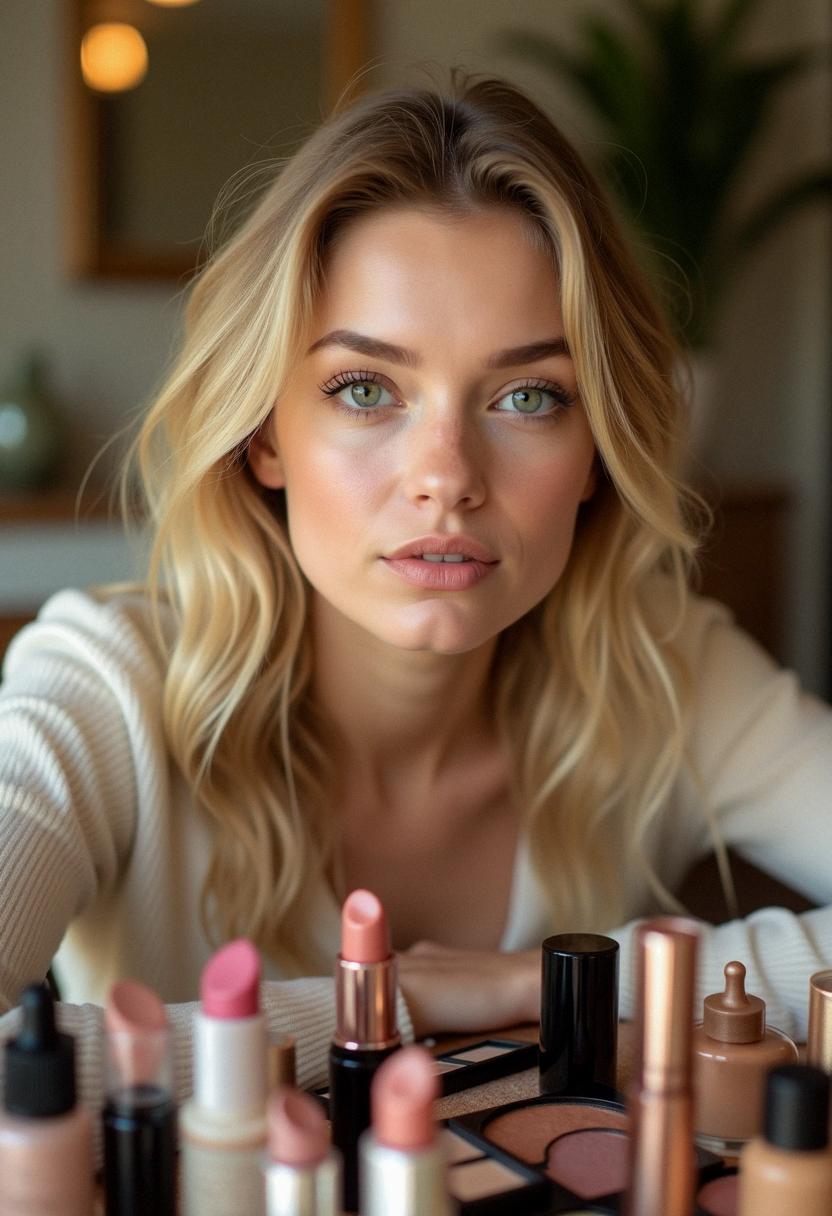 makeup for blondes with green eyes natural