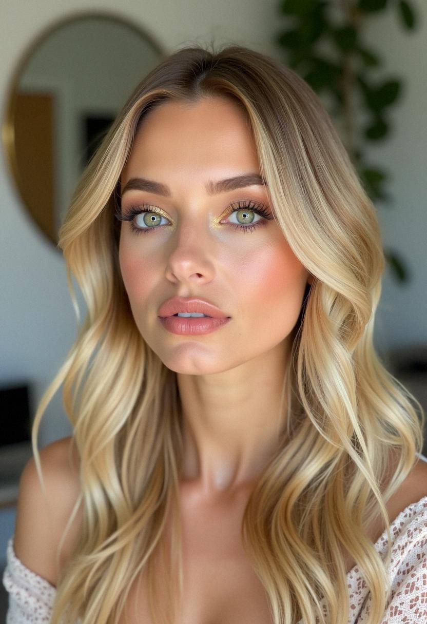 makeup for blondes with green eyes natural