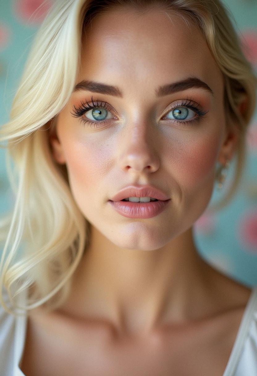 makeup for blue eyes blonde hair