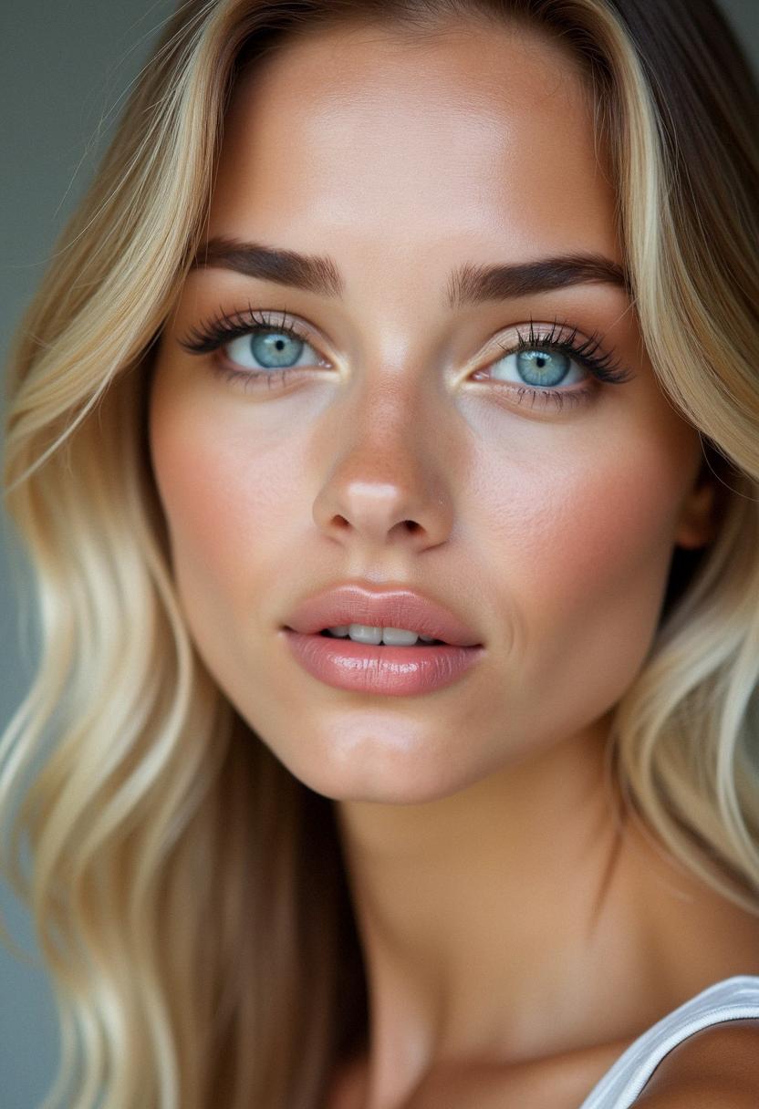 makeup for blue eyes blonde hair