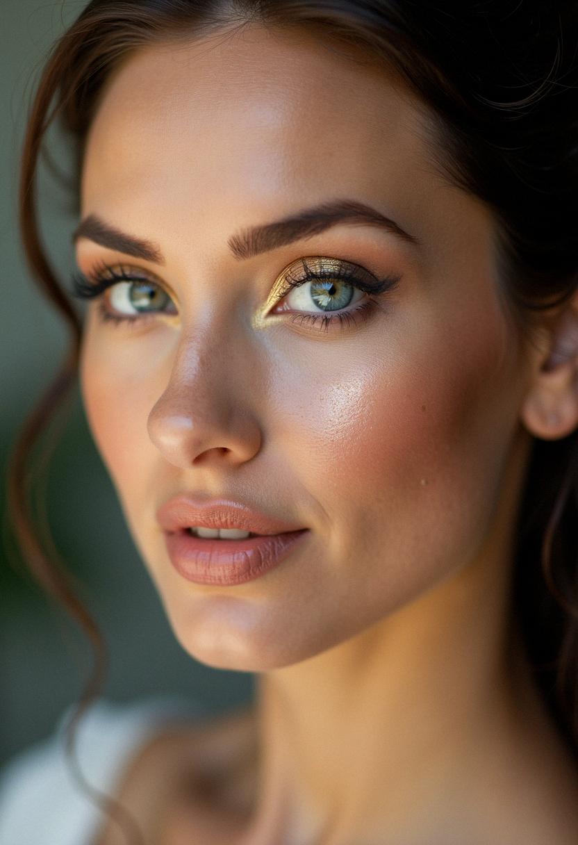 makeup for blue eyes brunettes