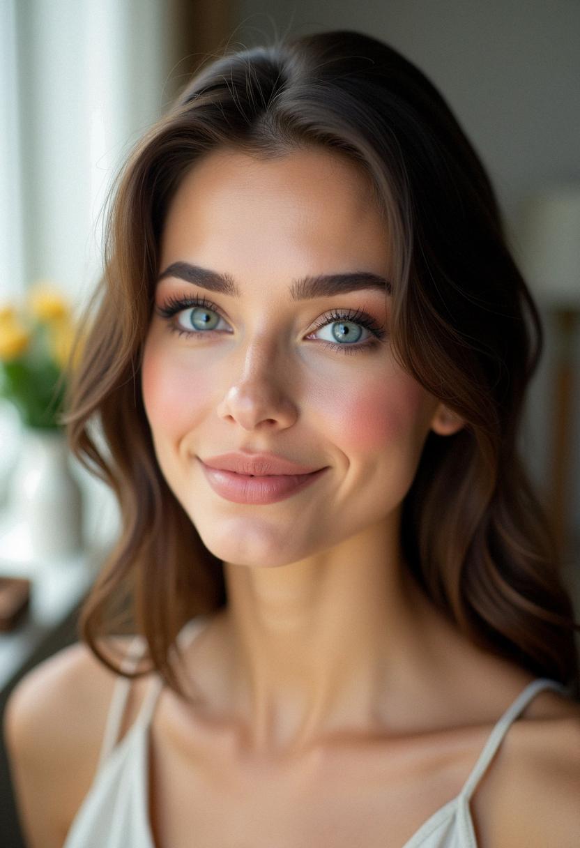 makeup for blue eyes brunettes