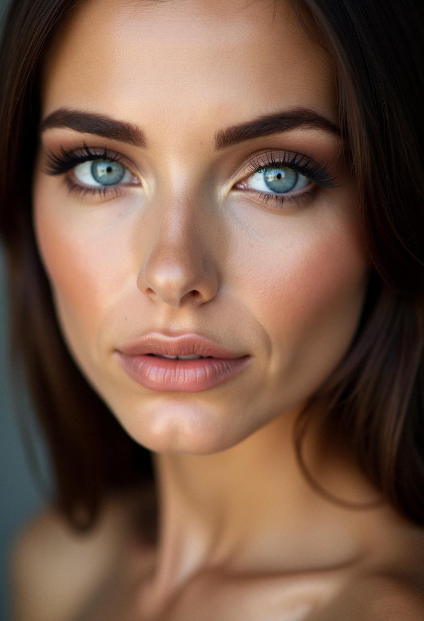 makeup for blue eyes brunettes