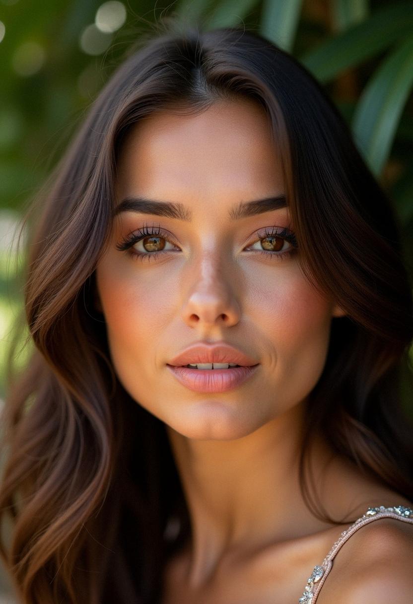 makeup for brunette with brown eyes