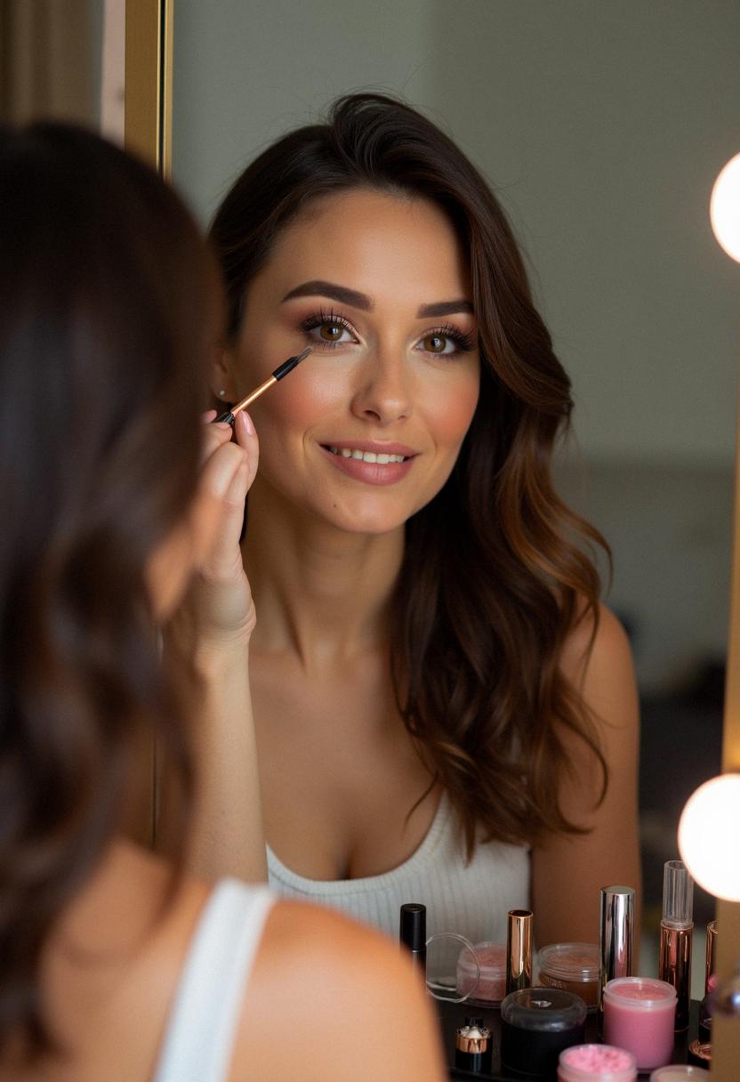makeup for brunette with brown eyes
