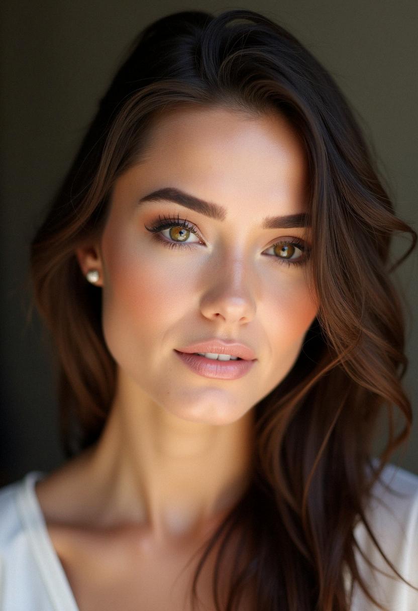 makeup for brunette with brown eyes