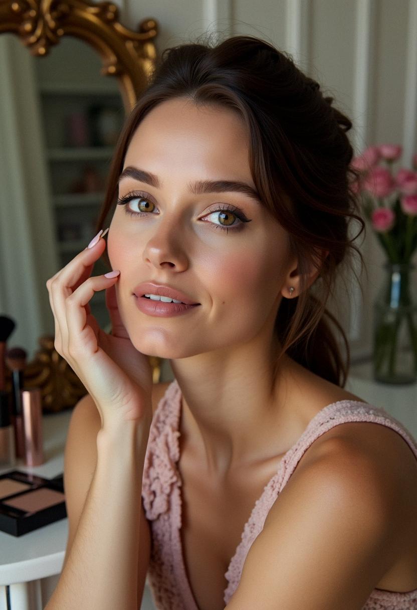 makeup for brunette with brown eyes