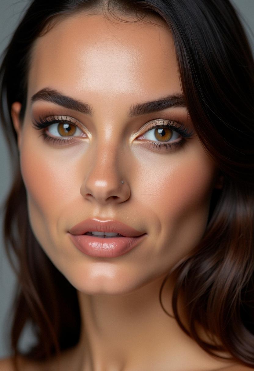makeup for brunette with brown eyes