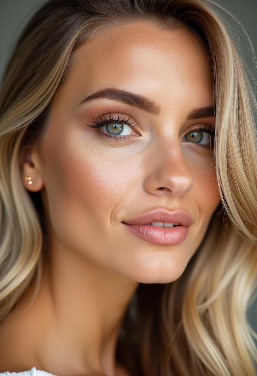 makeup hazel eyes blonde hair