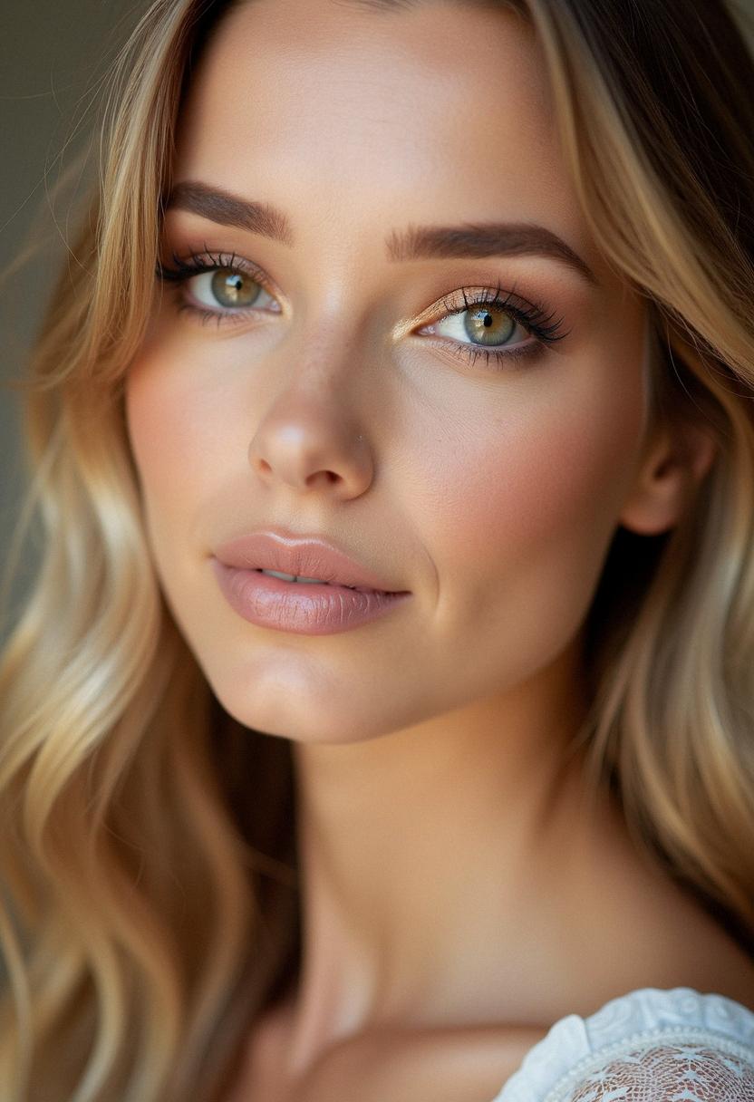 makeup hazel eyes blonde hair