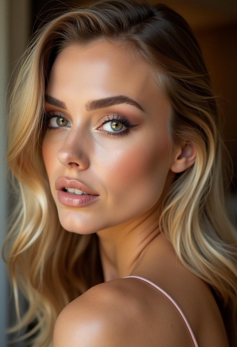 makeup hazel eyes blonde hair