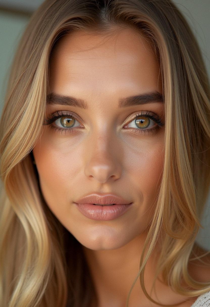 makeup hazel eyes blonde hair