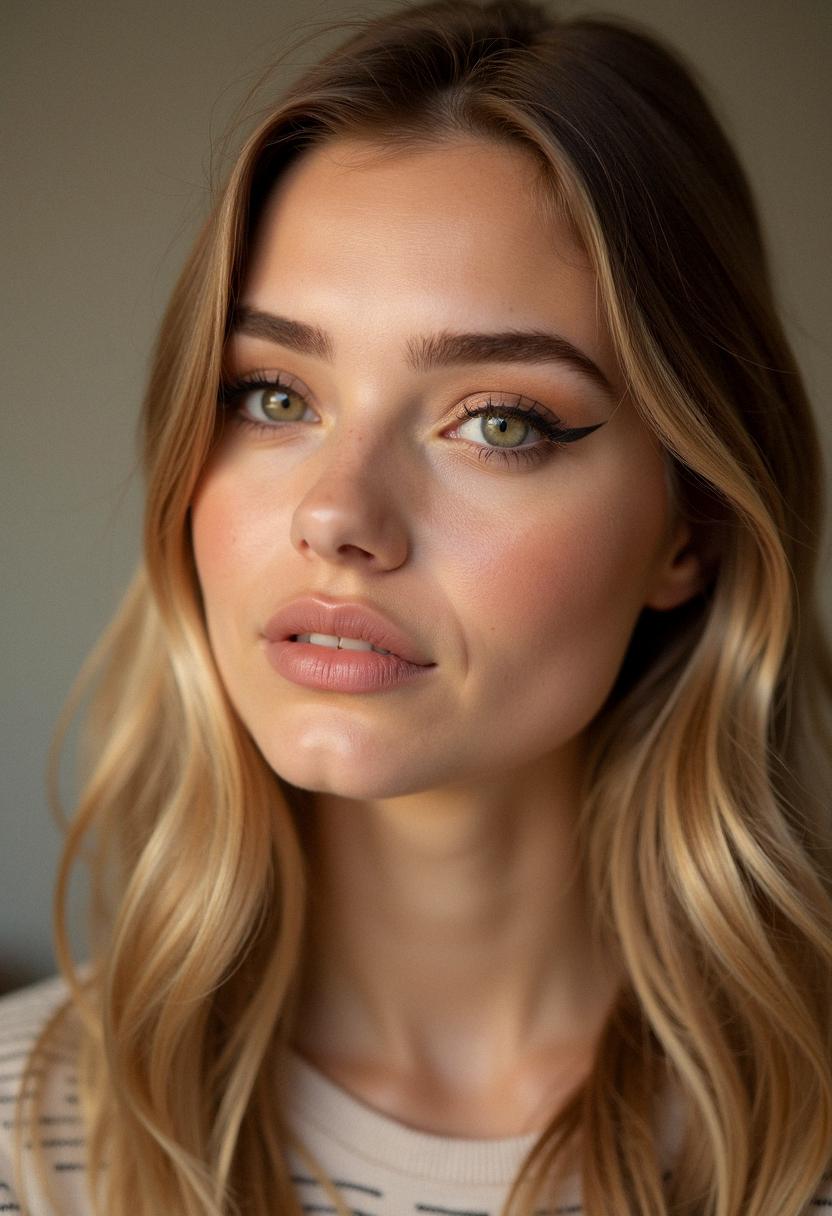 makeup hazel eyes blonde hair