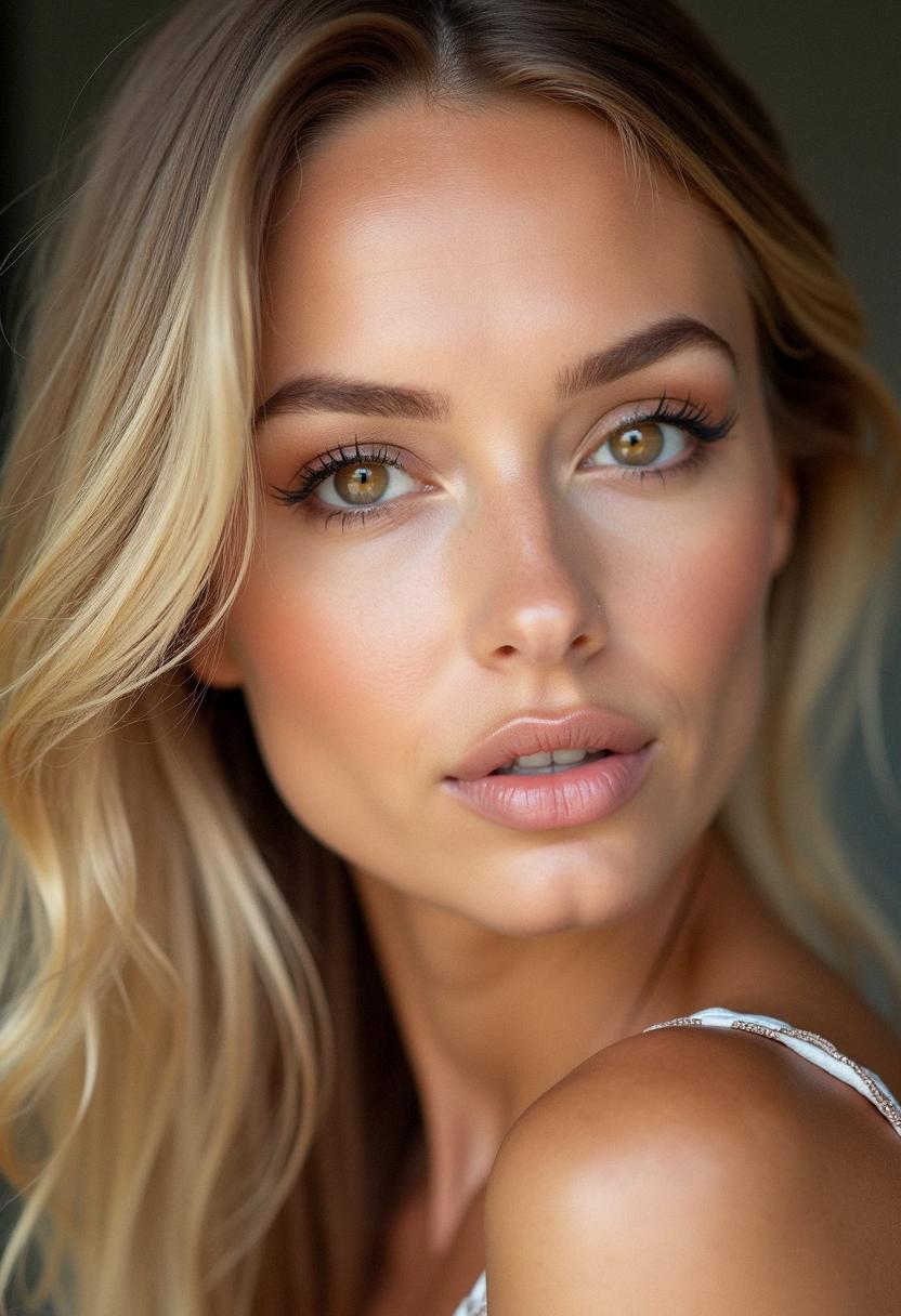 makeup hazel eyes blonde hair