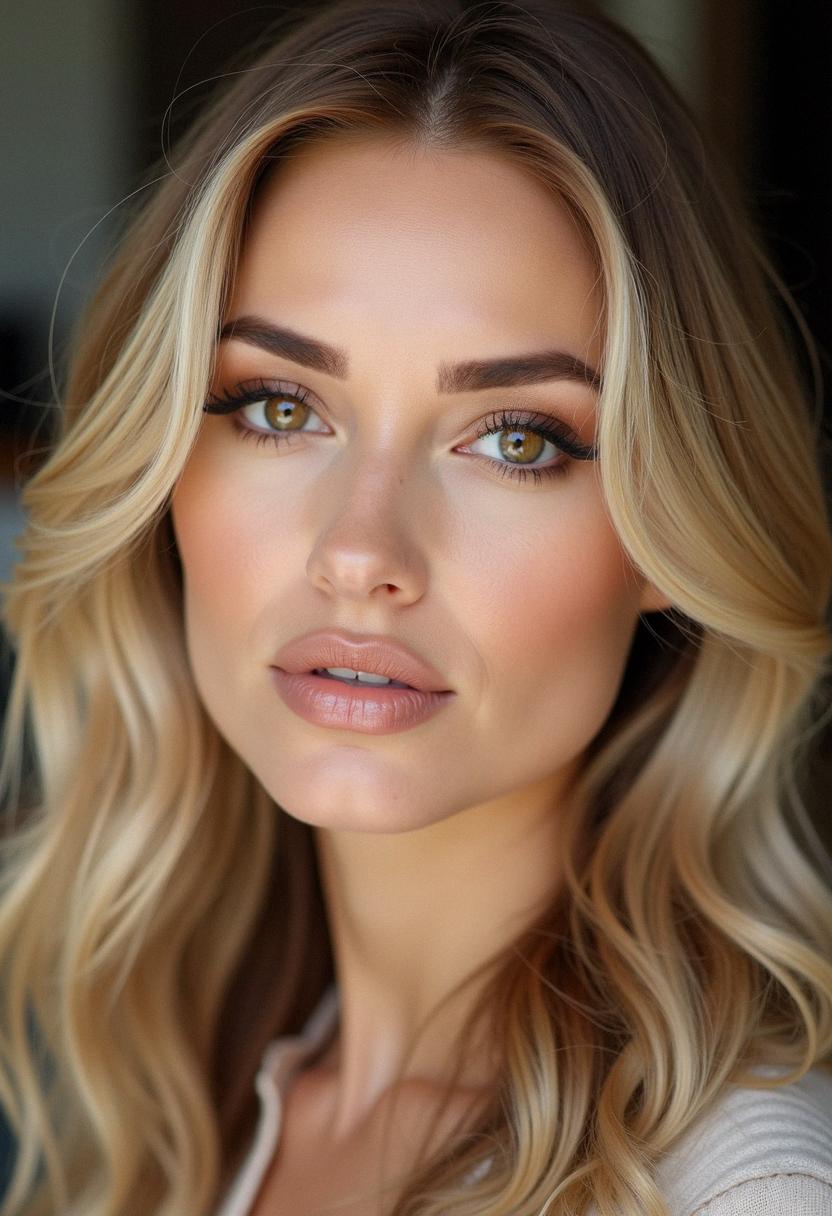 makeup hazel eyes blonde hair