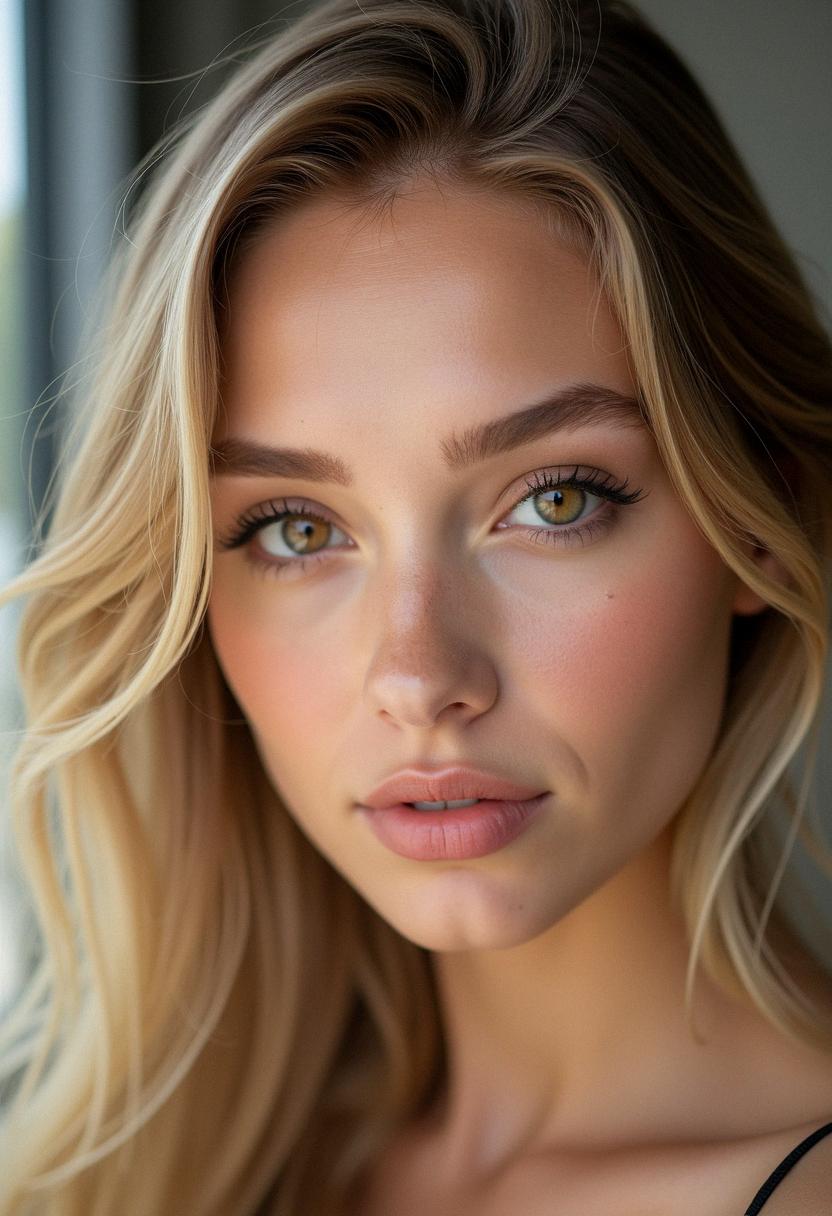 makeup hazel eyes blonde hair