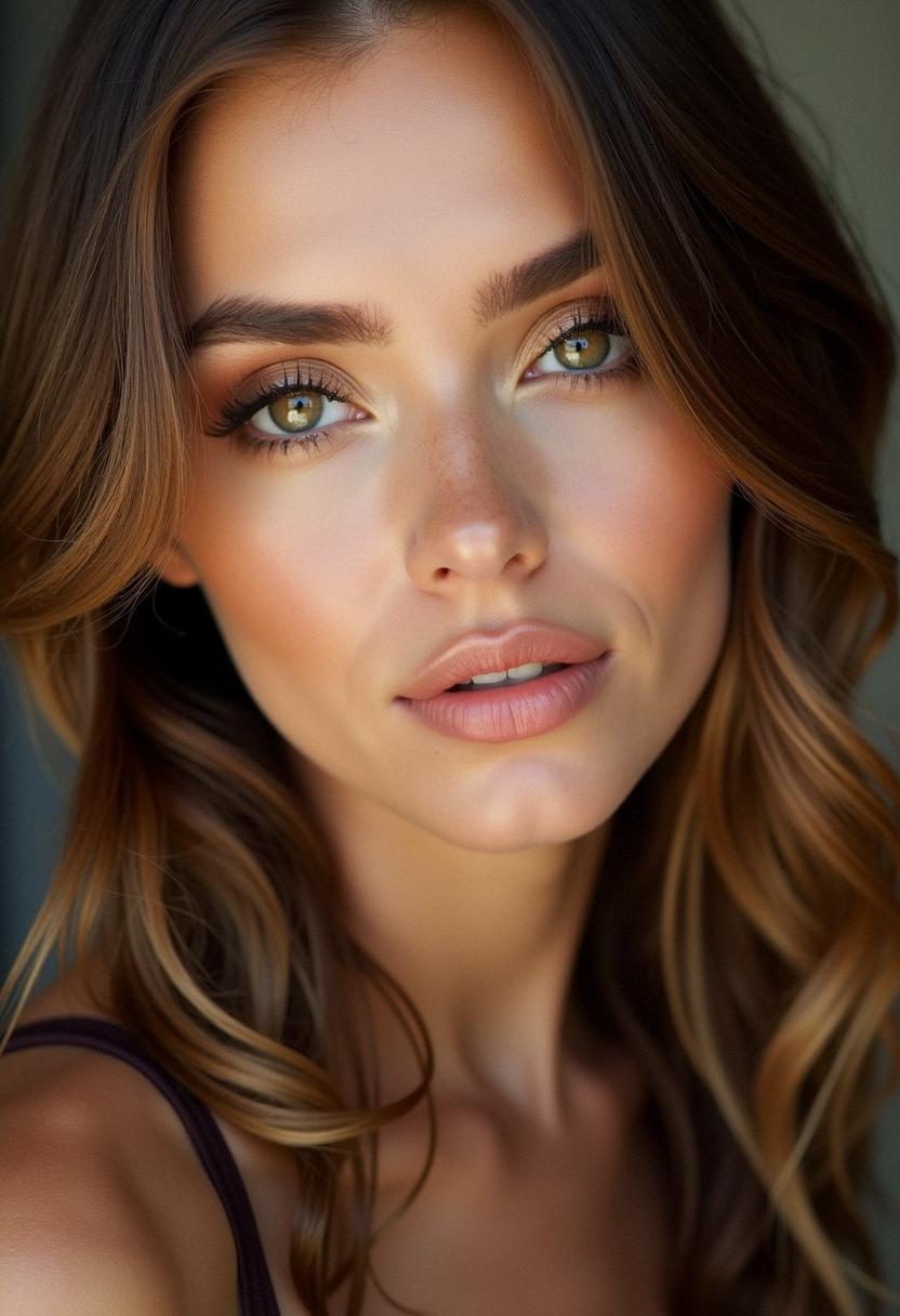 makeup hazel eyes brown hair