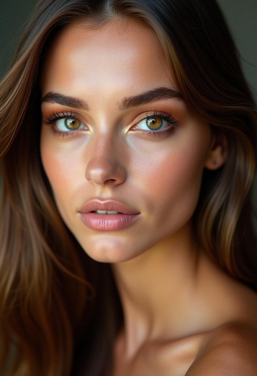 makeup hazel eyes brown hair