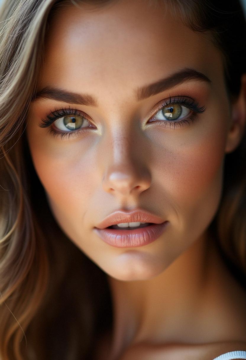 makeup hazel eyes brown hair