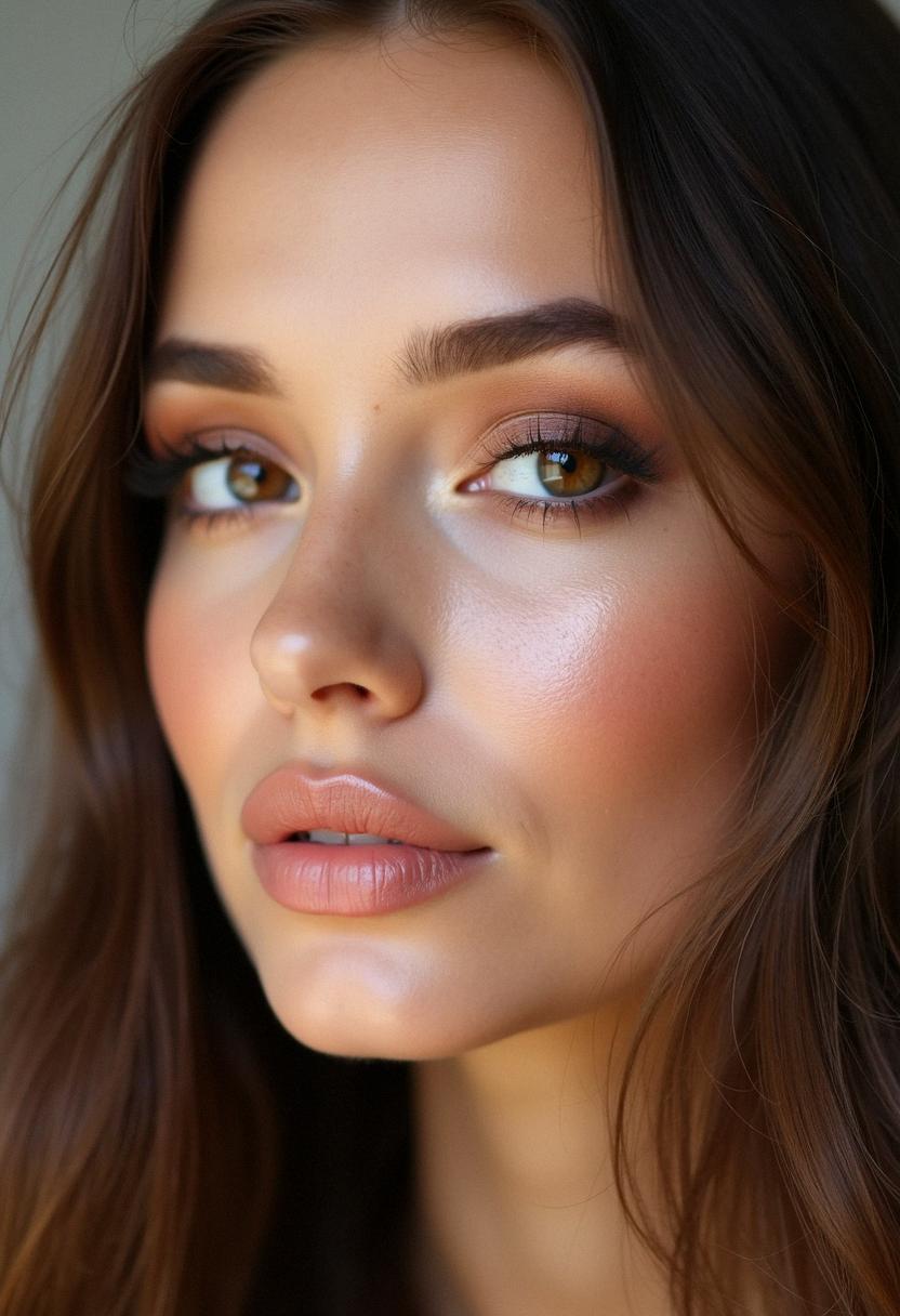 makeup hazel eyes brown hair