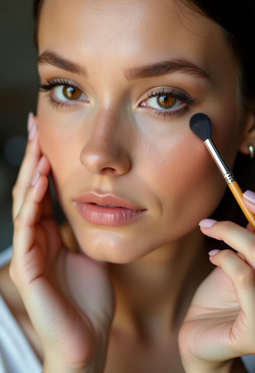 makeup light brown eyes