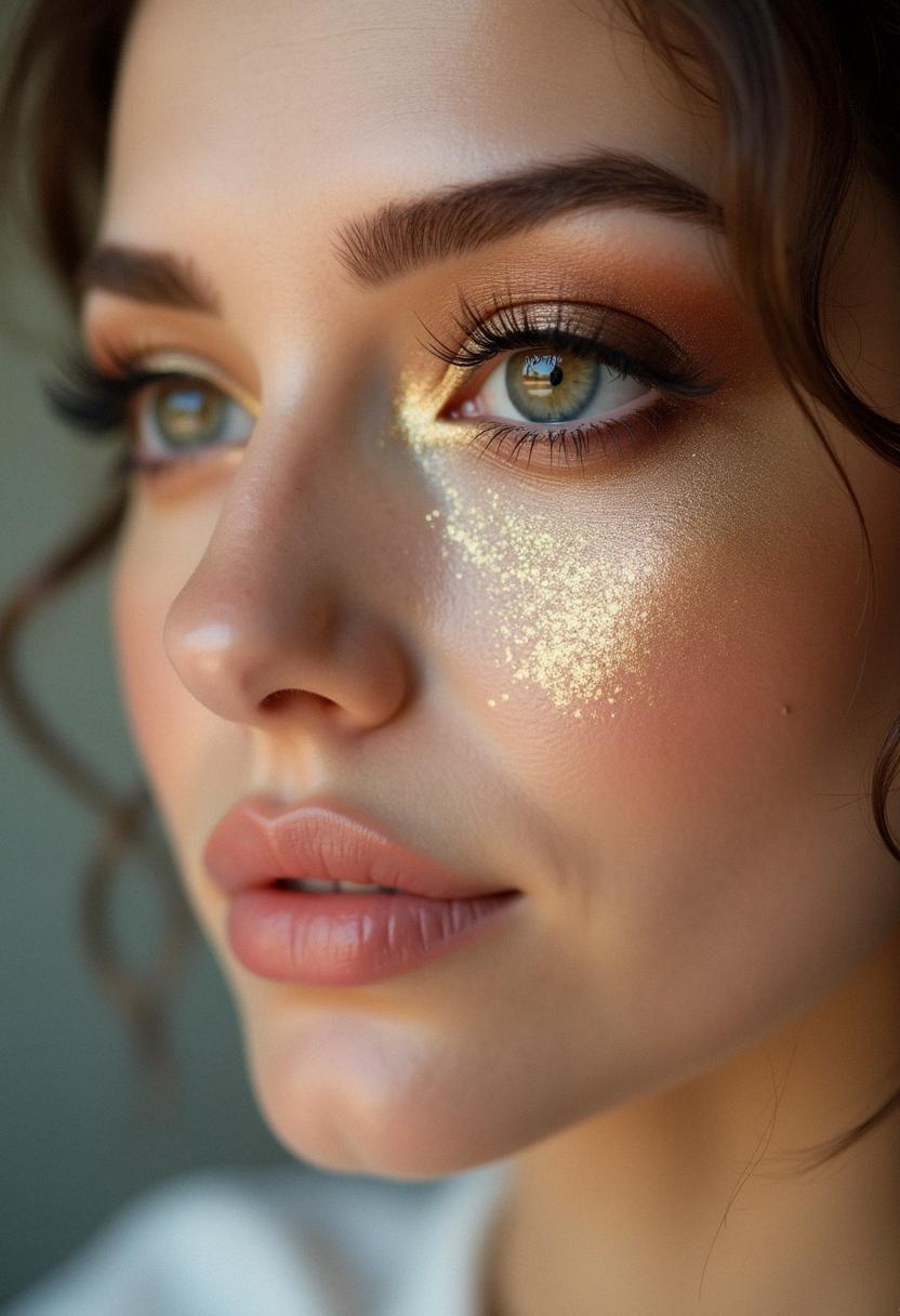 makeup light brown eyes