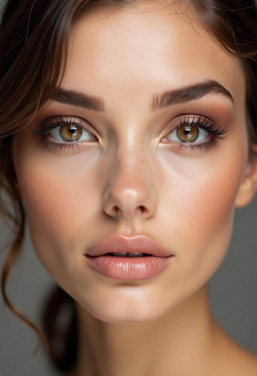 makeup light brown eyes