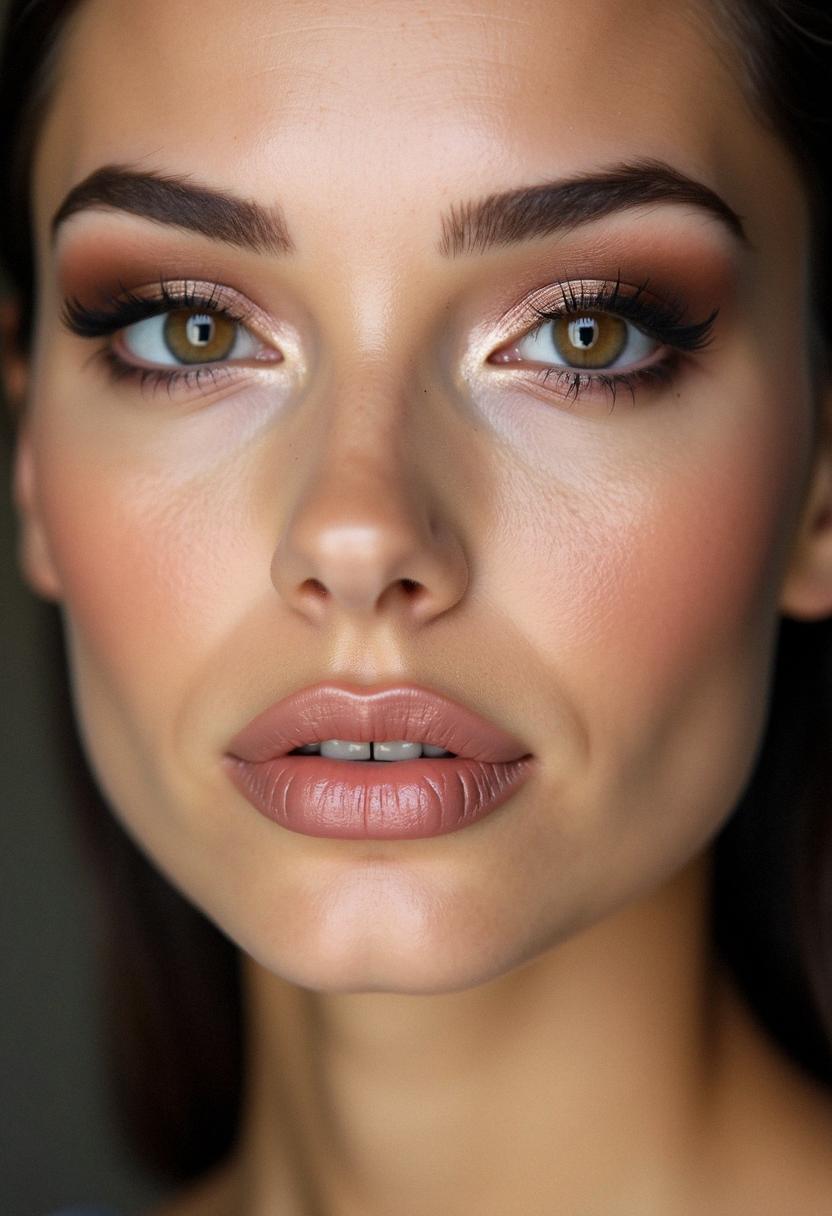 makeup light brown eyes