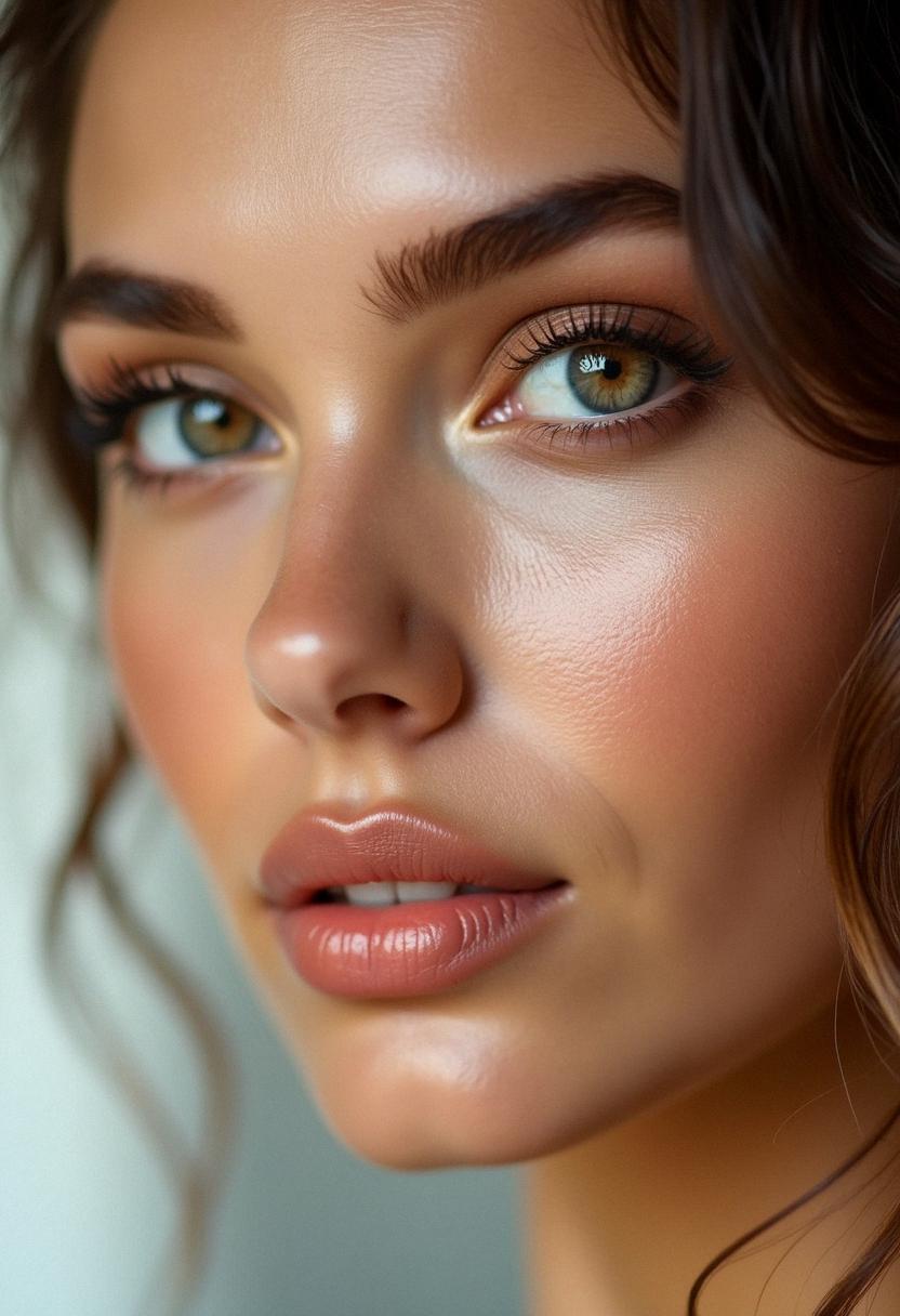 makeup light brown eyes