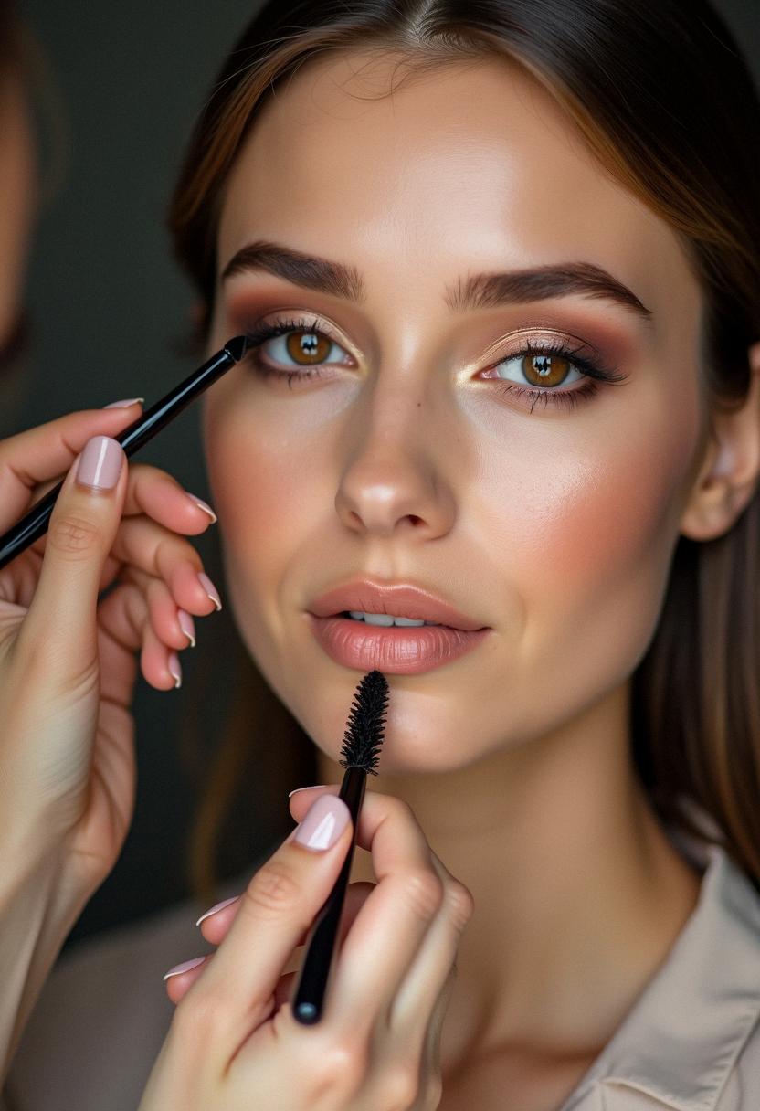 makeup light brown eyes