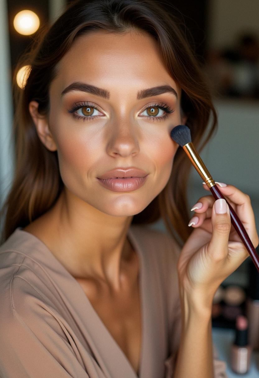 makeup light brown eyes