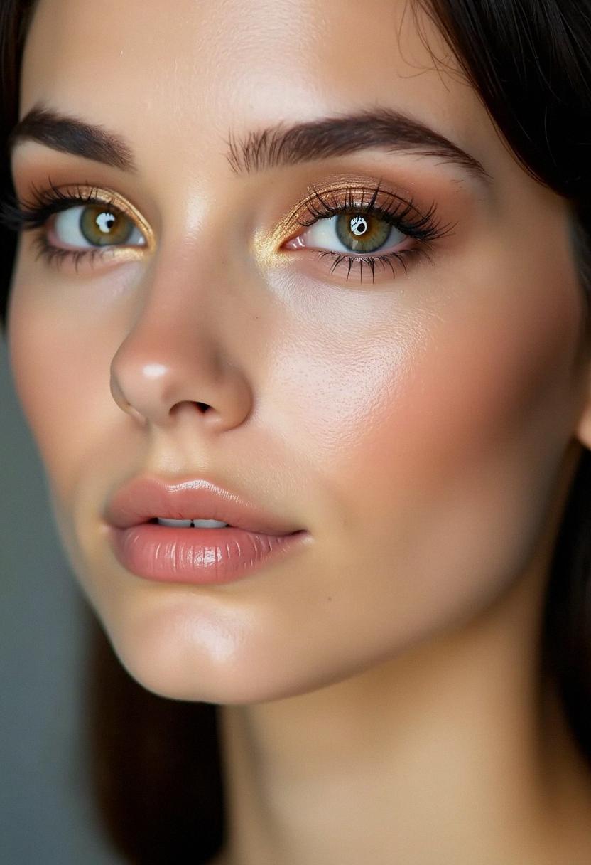 makeup light brown eyes