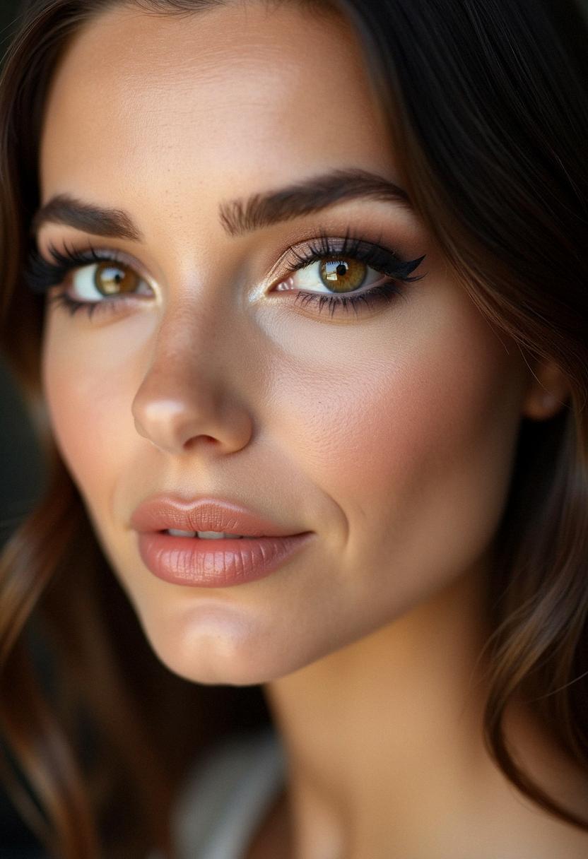 makeup light brown eyes