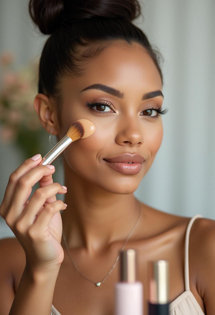 makeup light brown skin