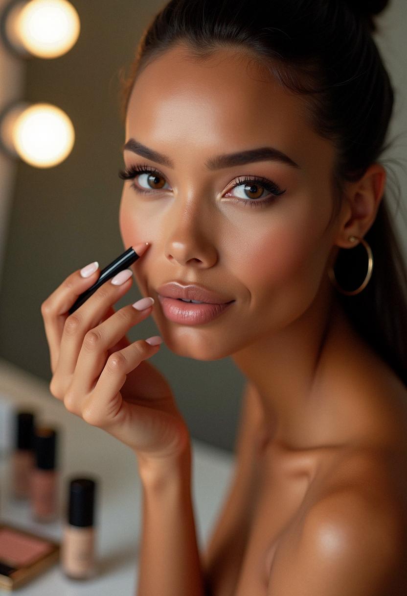 makeup light brown skin