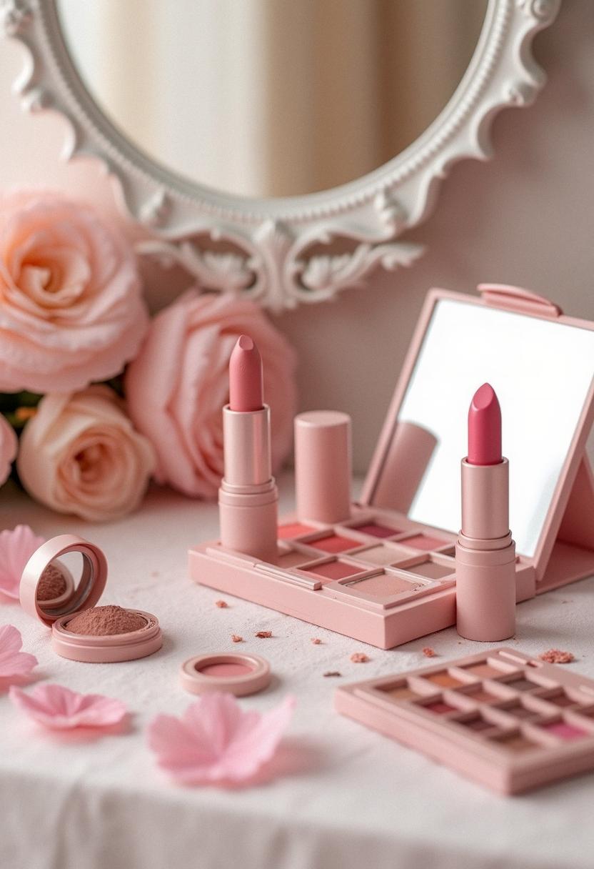 makeup light pink
